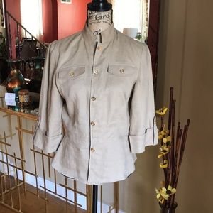 JONES N York signature tan color shirts “M”